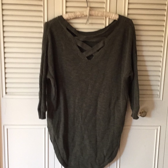 Express Oversized Green Sweater - Picture 3 of 4